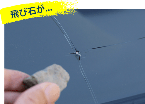飛び石が...